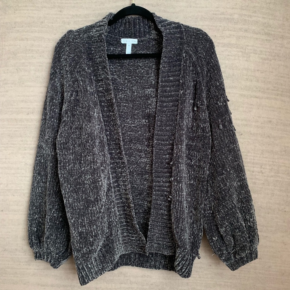 Leith Velour Cardigan